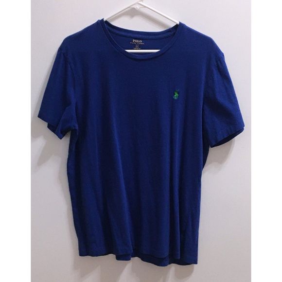 Polo Ralph Lauren Men's Large Tee Shirt Dark Blue - Picture 2 of 6